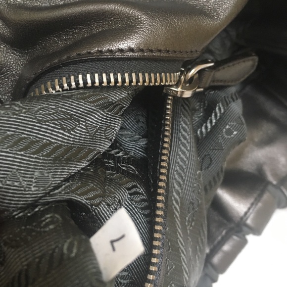 Authentic Prada Tessuto Nappa Grey & Silver Tote - Picture 15 of 16